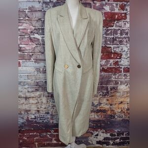 Elie Tahari Linen-look Duster Coat